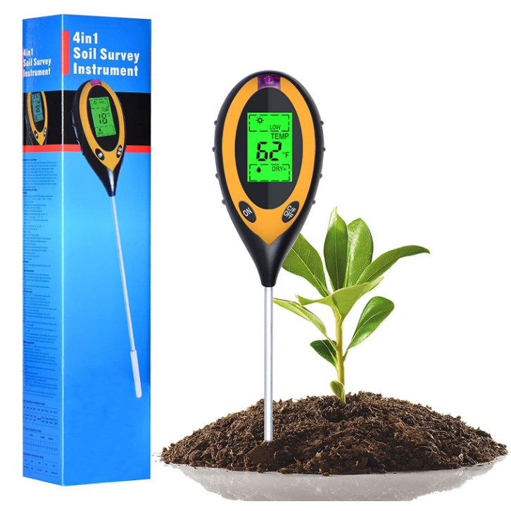 4 in 1 PH Light Temp Moisture  - đánh giá và giá Ph Meter Digital Water Tester
